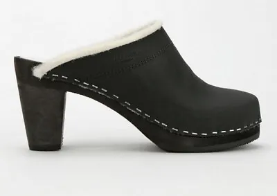 Maguba Oslo Swedish Women’s Sherpa Lined Clogs Black Clog Size 39 EU / 8 US • $45