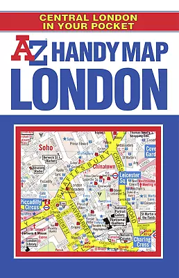 A-Z Handy Map Of Central London Street Maps & Atlases Tourist Attractions • £1.90