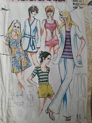 Vintage Beachwear Sewing Pattern Maudella 5720 Size 12 Read Description  • £3.50