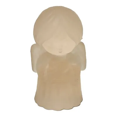 Mosser Pink Satin Art Glass Crystal Singing Angel Figure Decor 4.5  • $14.48