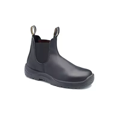  179-110 Steel Toe Slip-On Elastic Side Boots W/ Kick Guard Black AU Size 11  • $182.73