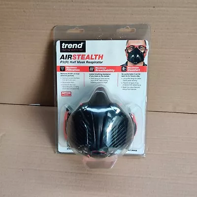 TREND AIR STEALTH P3 FACE MASK HALF MASK / Dust Mask - MEDIUM/LARGe • £12.99