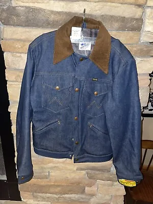 Vintage 1940s -1960 Wrangler Men’s Jean Jacket Made In Usa NWT • $250