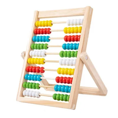 Abacus For Kids Math Preschool Number Learning Classic Wooden Toy Gifts For Kids • £6.75