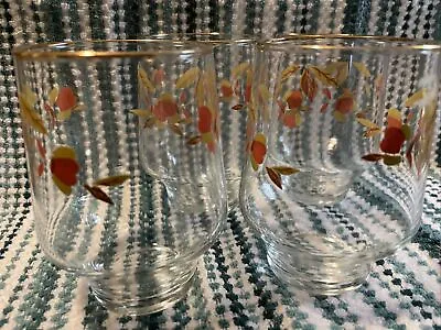 $14.99 • Buy 1 Brockway 16 Oz Autumn Leaf Jewell Tumbler Glass