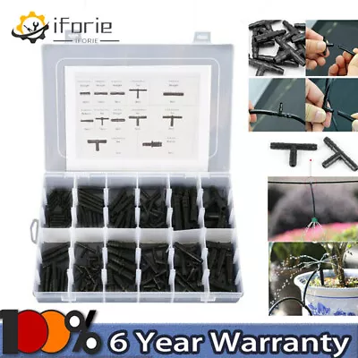 113PCS T Type Black Nylon Straight Reducer Tee Vacuum Hose Connector Assortment • $18.87