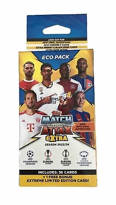 Topps Match Attax Extra 2023/24 Trading Cards Eco Pack 36 Cards +Limited Edition • £5