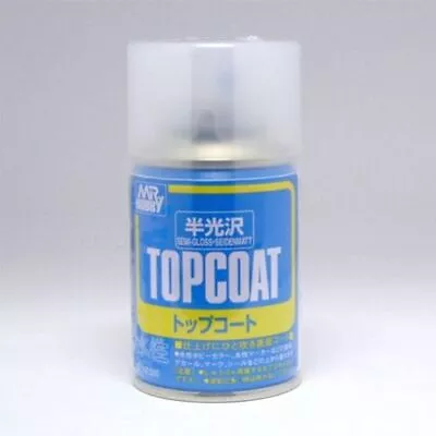 Mr Topcoat Water Based Semi Gloss Clear Spray - B502 • $10.89