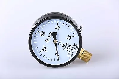 $12.98 • Buy Y100 4  100mm Bottom Dry Pressure Gauge Manometer Bottom Thread Lower Mount 