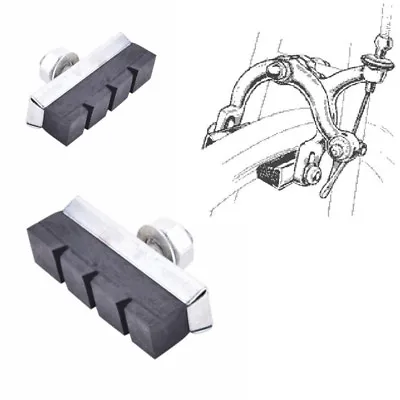 Pair Bike Brake Pad Classic Block Pads Shoe Screw Vintage Kid Children Cycle Bmx • $4.95