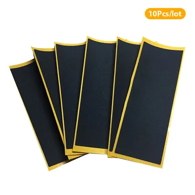 10Pcs/Lot Black Fingerboard Deck Uncut Tape Sticker Black Foam Grip T LT • $6.80