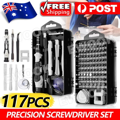 $15.95 • Buy 117 IN 1 Precision Screwdriver Set Computer PC Phone Watch Repair Tool Kit DIY