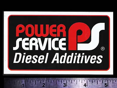 POWER SERVICE Diesel Additives - Original Vintage Racing Decal/Sticker • $4.50