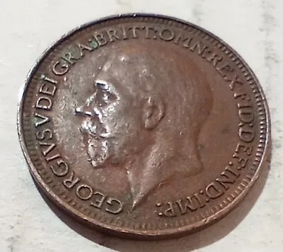 One Farthing 1/4 Penny 1929 UK GB Coin British George V • $4.74