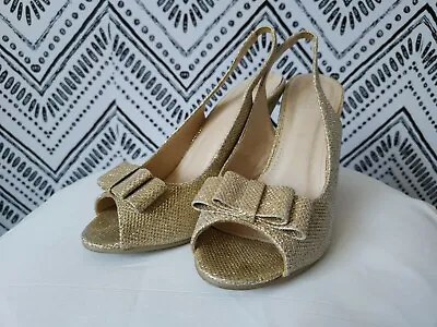 Unze Heels - Light Gold Sparkle • £15