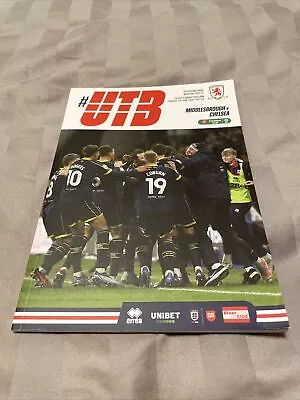 2024 Middlesbrough Boro V Chelsea League Cup Semi Final 1st Leg Programme Vgc • £7