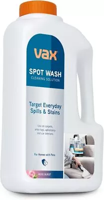 Vax Spot Washer Cleaning Solution For Rugs Upholstery & Carpets SpotWash 1L • £13.99