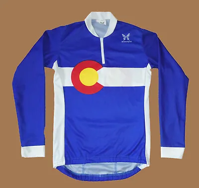 Shaver Sport COLORADO Vintage L/S Cycling Jersey Men's S • $17