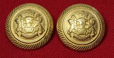 Two Mens Royal London Blazer Buttons Gold Metal Shank • $14.99