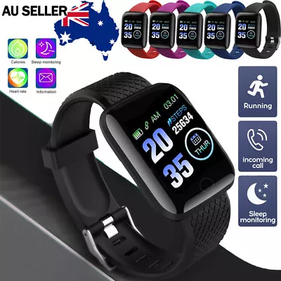 $13.29 • Buy Waterproof Sport Smart Watch Bracelet Heart Rate Blood Pressure Fitness Tracker