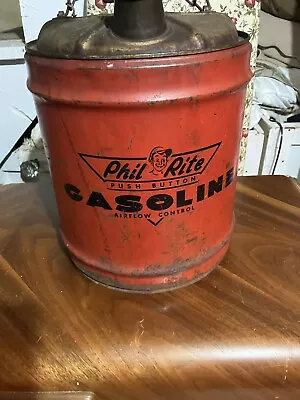 Vintage Phil Rite 5 Gallon Gas Can • $40