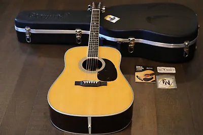 MINTY! 2021 Martin D-35 Natural Acoustic Dreadnaught Guitar + OHSC • $3495