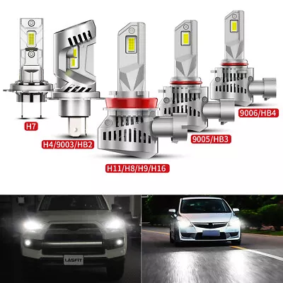 Lasfit H4 H7 H11 9006 9005 LED Headlight High Low Beam Bulb Fog Light 100W White • $79.99