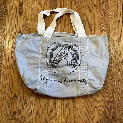 Citizens Of Humanity Canvas Bag Tote Denim Woman’s Large Horse • $15