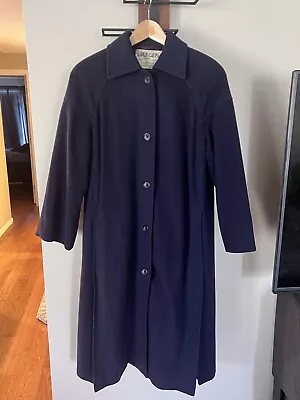 Jaeger London Women’s 100% Cashmere Purple Coat Size 10 - Silk Lined - Vintage • $40