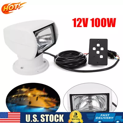 Marine Spotlight Truck Car Boat Search Light Remote Control Spot Light 12V 100W  • $85