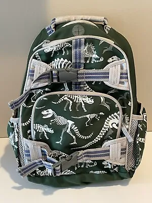 Pottery Barn Kids Mackenzie Green Dino Bones Glow-in-the-Dark Backpack • $32.95