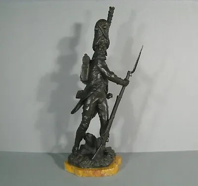 Grenadier Empire Grognard Napoleon Sculpture Bronze Antique Signed Luca Madrassi • $2225.74