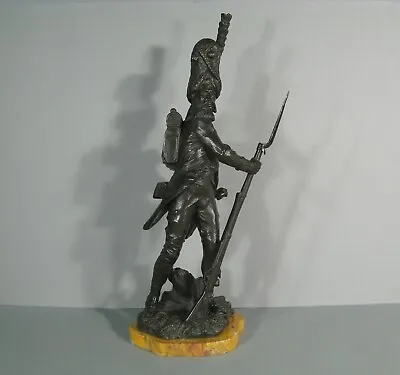 Grenadier Empire Grognard NapolÉon Antique Bronze Sculpture Signed Luca Madrassi • $2127.01