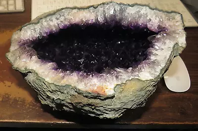 $611.95 • Buy Huge Deep Dark Amethyst  Crystal  Cathedral Geode From Uruguay ; Cluster