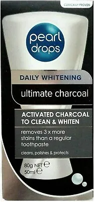 $9.74 • Buy Pearl Drops Activated Charcoal Teeth Whitening Toothpaste