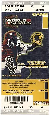 2005 World Series Game 1 White Sox Vs Astros Mega Ticket - Fanatics • $157.99