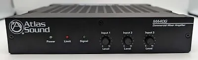 Atlas Sound Commercial Mixer Amplifier Ma40g • $59.99