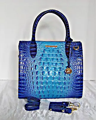 Brahmin Handbag - Small Caroline Satchel - Affinity Ombre Melbourne • $358.90