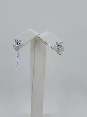 Diamonart 2 Cttw Cubic Zirconia Sterling Silver Stud Earrings • $16.95