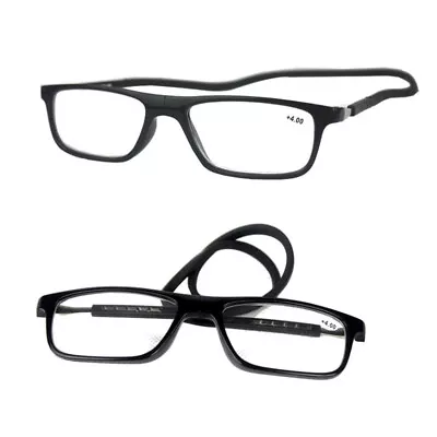 Hanging Folding Magnetic Reading Glasses Connect Neck Rope Eyeglasses NEW • $8.75