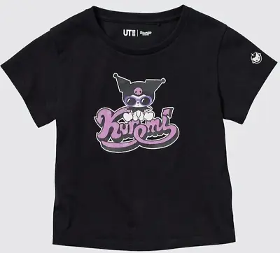 Uniqlo Sanrio Kuromi My Melody UT (CROPPED Graphic T-Shirt) KID 130Y(160) Black • $11.99