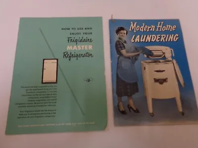 Vintage Frigidaire Refrigerator & Modern Laundering Speed Queen Rinso Ads • $28.49