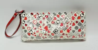 Nahui Ollin Heart Candy Wrapper Recycled Wristlet ~ Euc • $24.99