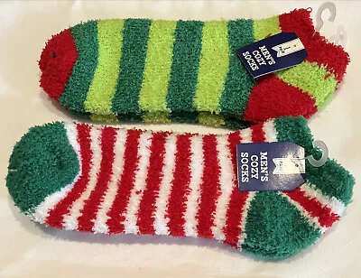 Men’s Cozy Christmas Socks 2-pairs New • $9