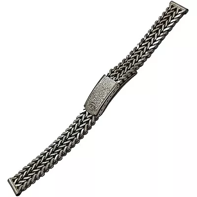 Zrc - Vintage - St. Steel - 12 Mm - Nos - Genuine Watch Bracelet - Strap - Band • $37.95