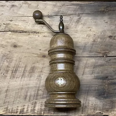 Vintage Brown Wooden Zassenhaus Keramik Pepper Grinder • $29.99