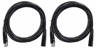 2 Rockville RDX5M10 10' 5-Pin Male-Female DMX Lighting Cables 100% Copper • $19.95