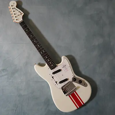 Fender 2023 Collection MIJ Traditional 60s Mustang Olympic White Red Stripe • $1129.99