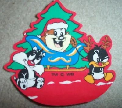 $2.88 • Buy Looney Tunes Babies Christmas Fabric Applique 5 1/2  Sylvester Taz Daffy
