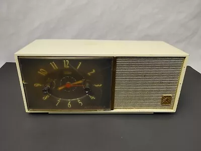 Vintage Motorola Tube AM Radio Alarm Clock Model 53C See Descript Parts Repair • $25.50